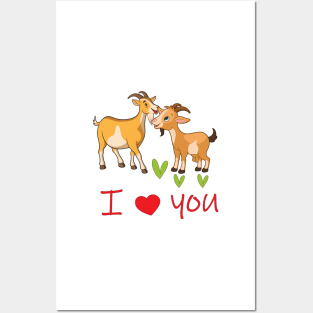 Valentine's goat - Happy Valentine's day Posters and Art